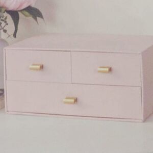 Mint 3-Drawers Vegan Leather Storage